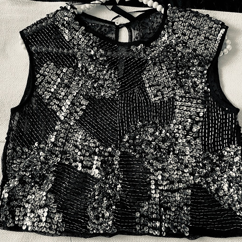 Sequin top